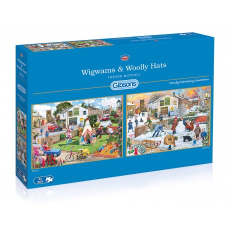 Wigwams & Woolly Hats 2x500 Jigsaw Puzzle