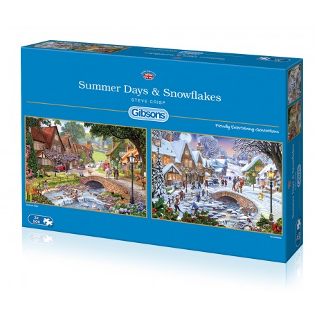 Summer Days & Snowflakes 2x500 Jigsaw Puzzle
