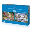 Summer Days & Snowflakes 2x500 Jigsaw Puzzle