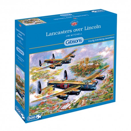 Lancasters Over Lincoln 500 piece jigsaw