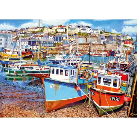 Gibsons Mevagissey Harbour Jigsaw Puzzle (1000 Pieces)