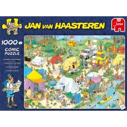 Jan van Haasteren- Camping in the Forest- 1000 piece Jigsaw Puzzle