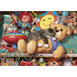 Snoozing on the Ted - 1000 Pieces Jigsaw Puzzle