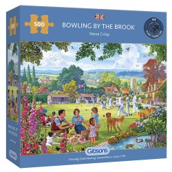 BOWLING BY THE BROOK 500 PIECE JIGSAW PUZZLE