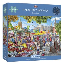 Market Day, Norwich 1000 Piece Jigsaw Puzzle