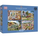 Gibsons The Farmer's Round 4x500 Piece Jigsaw Puzzle