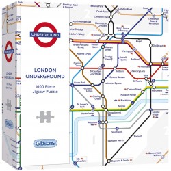 Gibsons TFL London Underground Map 1000 Piece Jigsaw Puzzle