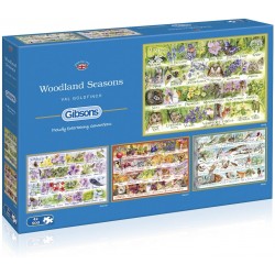 Woodland Seasons 4x500 Piece Jigsaw Puzzle